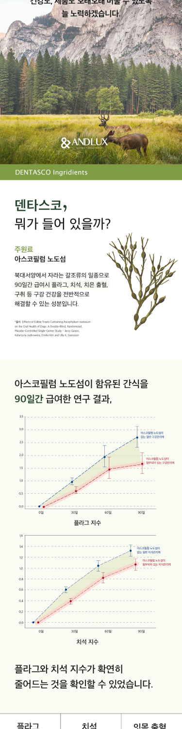 덴타스코 구강&덴탈 강아지 고양이 2g 60포