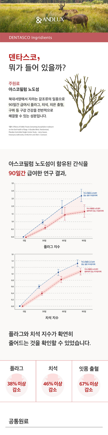 덴타스코 구강&장 강아지 2g 60포