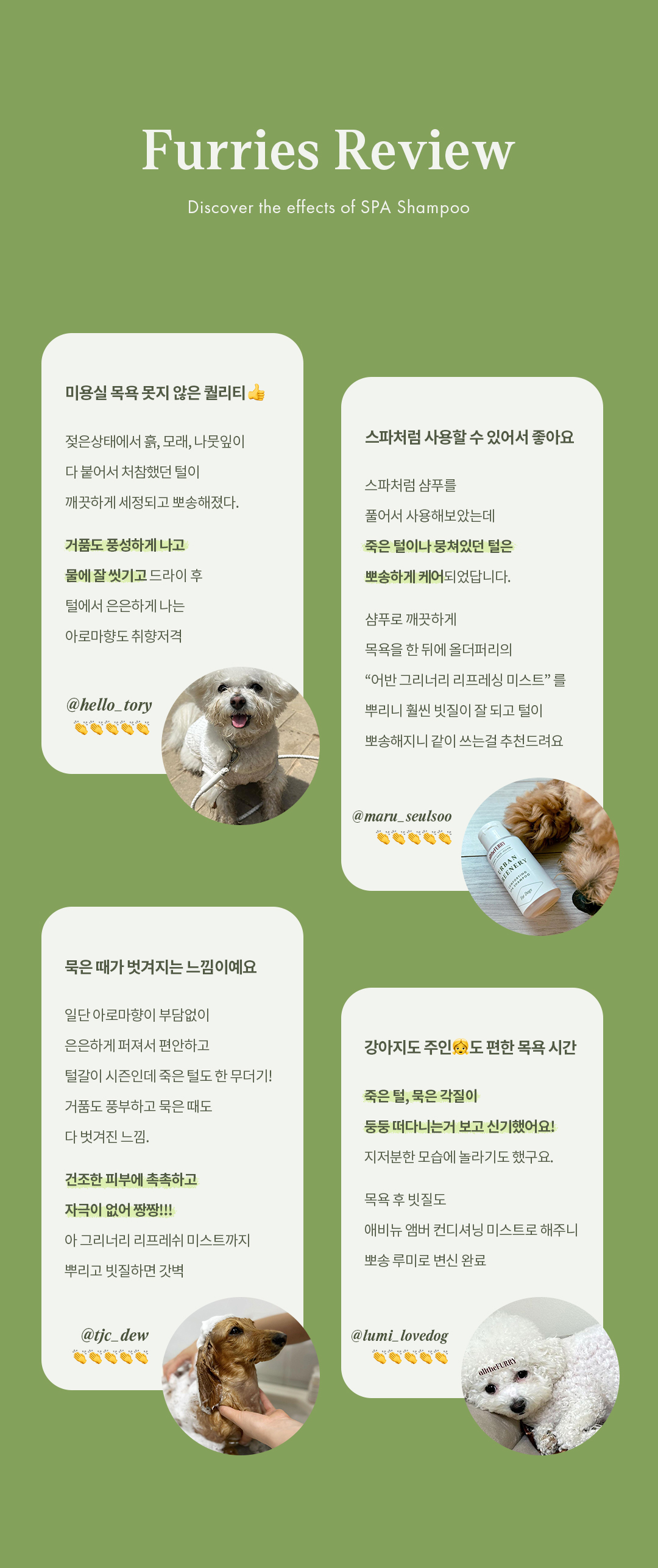 강아지 고양이 저자극 샴푸 올더퍼리 스파 300ml